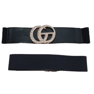 Fashion Belt Elastic Waistline Cosplay Rhinestone Unknown Origin One Size